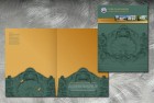 Pocket folder for Cobb Landmarks and Historical Society, a non-profit dedicated to historic preservation